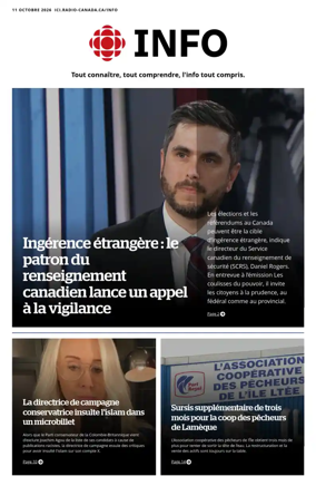 Cover of Radio-Canada Info