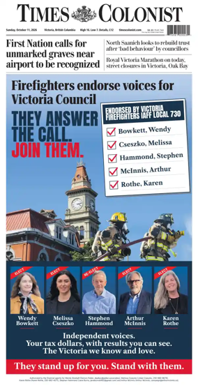 Cover of Times Colonist