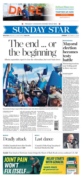 Cover of Toronto Star