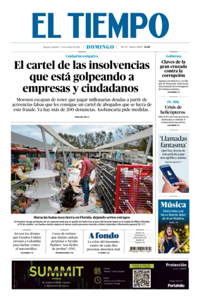 Cover of El Tiempo (Bogota)