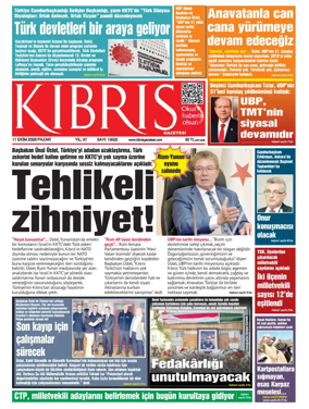 Cover of Kibris Gazetesi