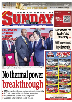 Cover of Times of Eswatini Sunday