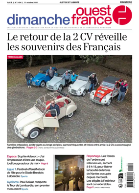Cover of Dimanche Ouest France (Finistere)