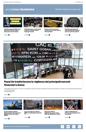 Cover of Euronews Business (Italian)