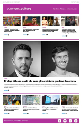Cover of Euronews Culture and Sport (Italian)