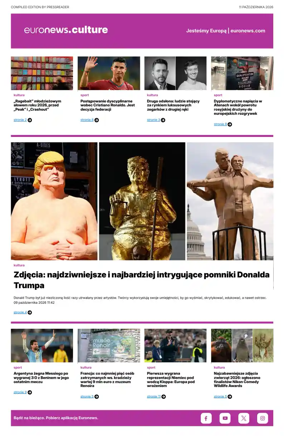 Cover of Euronews Culture and Sport (Polish)