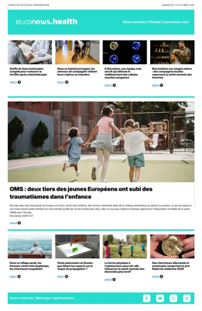 Cover of Euronews Health (French)