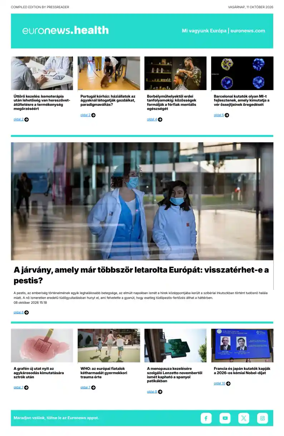 Cover of Euronews Health (Hungarian)