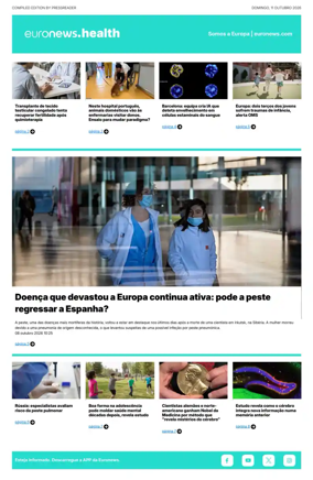 Cover of Euronews Health (Portuguese)