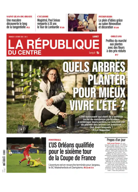 Cover of La Republique du Centre (Orleans - Loiret))