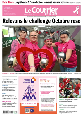 Cover of Le Courrier de l’Ouest (Nord Anjou)