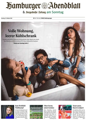 Cover of Hamburger Abendblatt am Sonntag