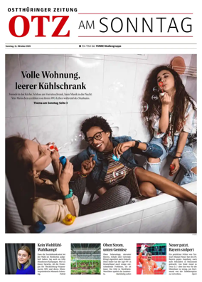 Cover of Ostthuringer Zeitung (OTZ am Sonntag)
