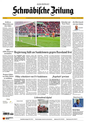 Cover of Schwabische Zeitung (Alb-Donau)