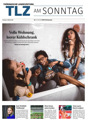 Cover of Thuringische Landeszeitung (TLZ am Sonntag)