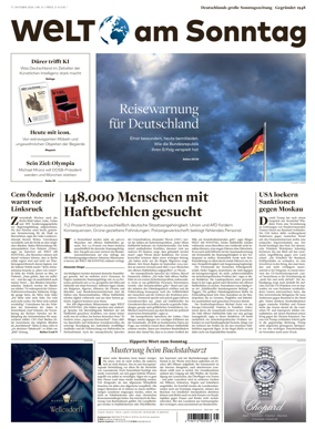Cover of Welt am Sonntag