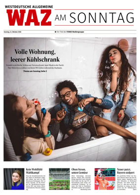 Cover of Westdeutsche Allgemeine Zeitung (WAZ am Sonntag)