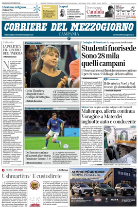 Cover of Corriere del Mezzogiorno (Campania)