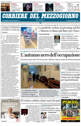 Cover of Corriere del Mezzogiorno (Puglia)