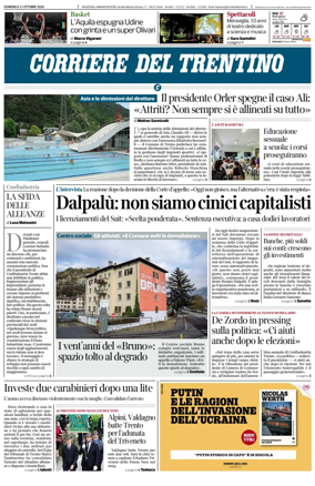 Cover of Corriere del Trentino