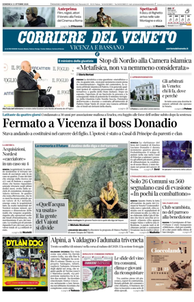 Cover of Corriere del Veneto (Vicenza e Bassano)