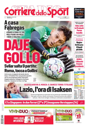 Cover of Corriere dello Sport (Lazio)