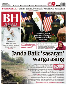 Cover of Berita Harian
