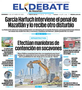 Cover of El Debate de Mazatlan