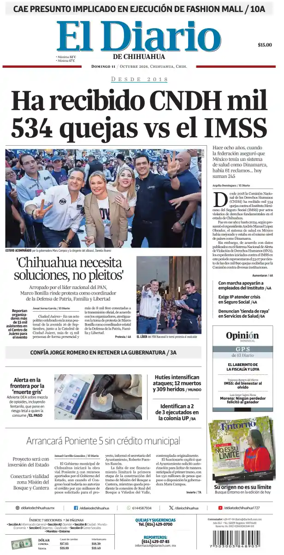 Cover of El Diario de Chihuahua