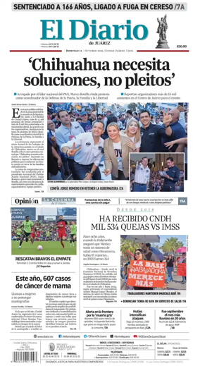 Cover of El Diario de Juarez