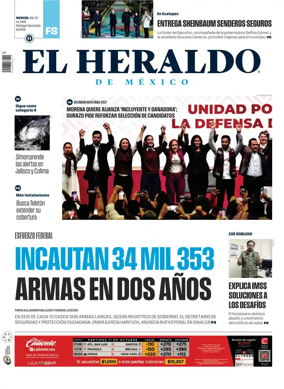 Cover of El Heraldo de Mexico