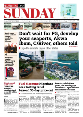 Cover of Business Day (Nigeria)
