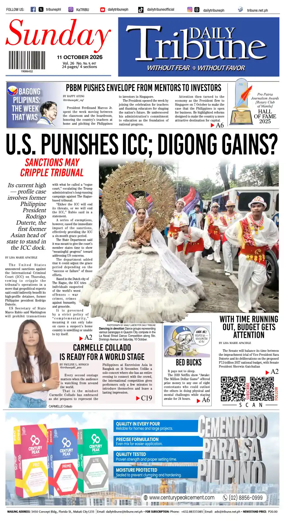 Cover of Daily Tribune (Philippines)