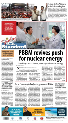 Cover of Manila Standard