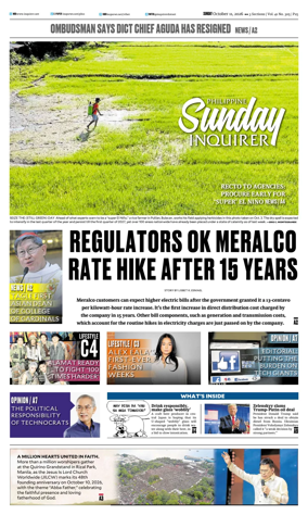 Cover of Philippine Daily Inquirer