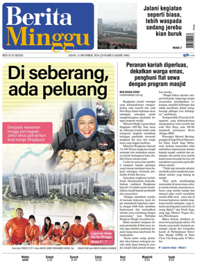 Cover of Berita Minggu-Singapore