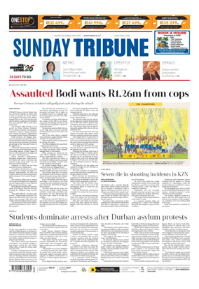 Cover of Sunday Tribune