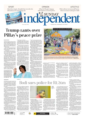 Cover of The Sunday Independent