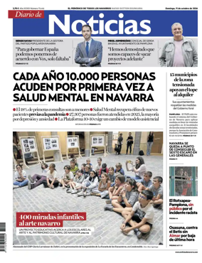 Cover of Diario de Noticias (Spain)