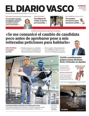 Cover of Diario Vasco (Bidasoa)