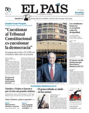 Cover of EL PAIS Catalunya