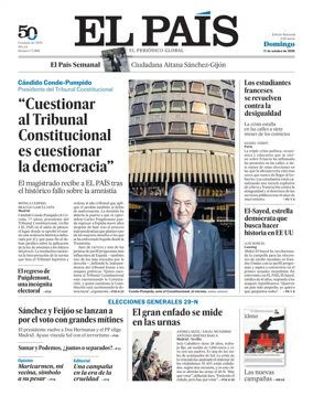 Cover of EL PAIS Euskadi