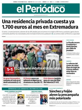 Cover of El Periodico Extremadura