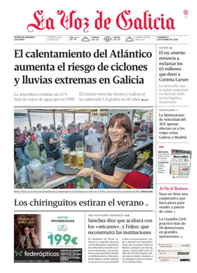 Cover of La Voz de Galicia (Barbanza)