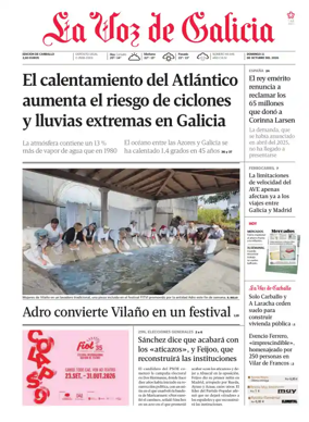 Cover of La Voz de Galicia (Carballo)
