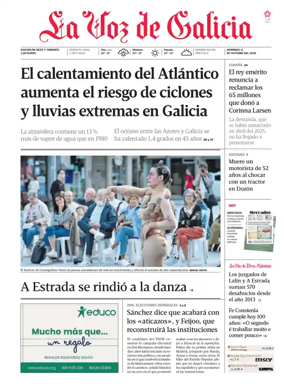 Cover of La Voz de Galicia (Deza)