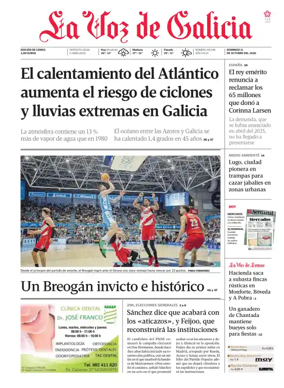 Cover of La Voz de Galicia (Monforte)