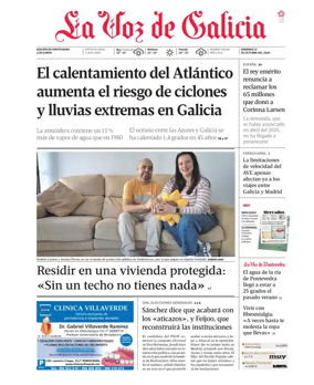 Cover of La Voz de Galicia (Pontevedra)