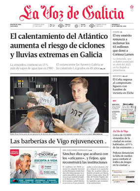 Cover of La Voz de Galicia (Vigo)