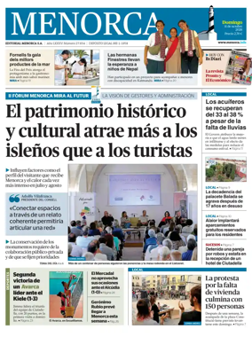 Cover of Menorca Diario Insular